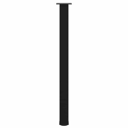 Pés para mesa de bar 4 peças, preto, 110-112 cm, aço