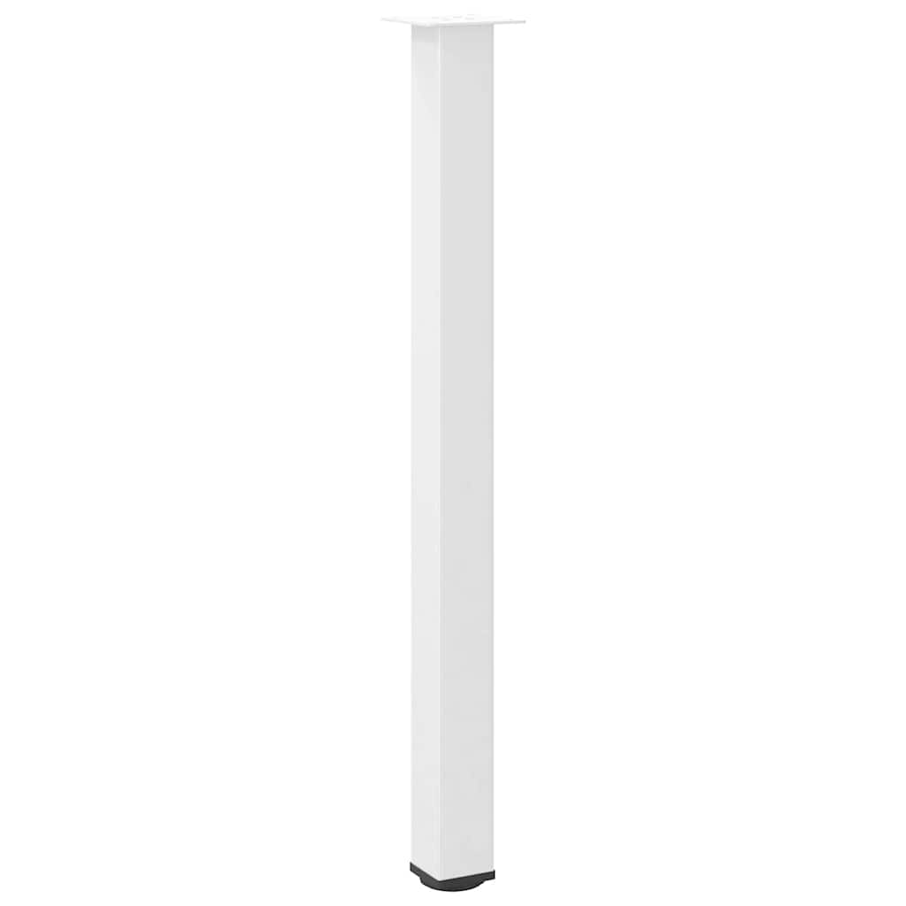 Pés para mesa de bar 4 peças, branco, 110-112 cm, aço