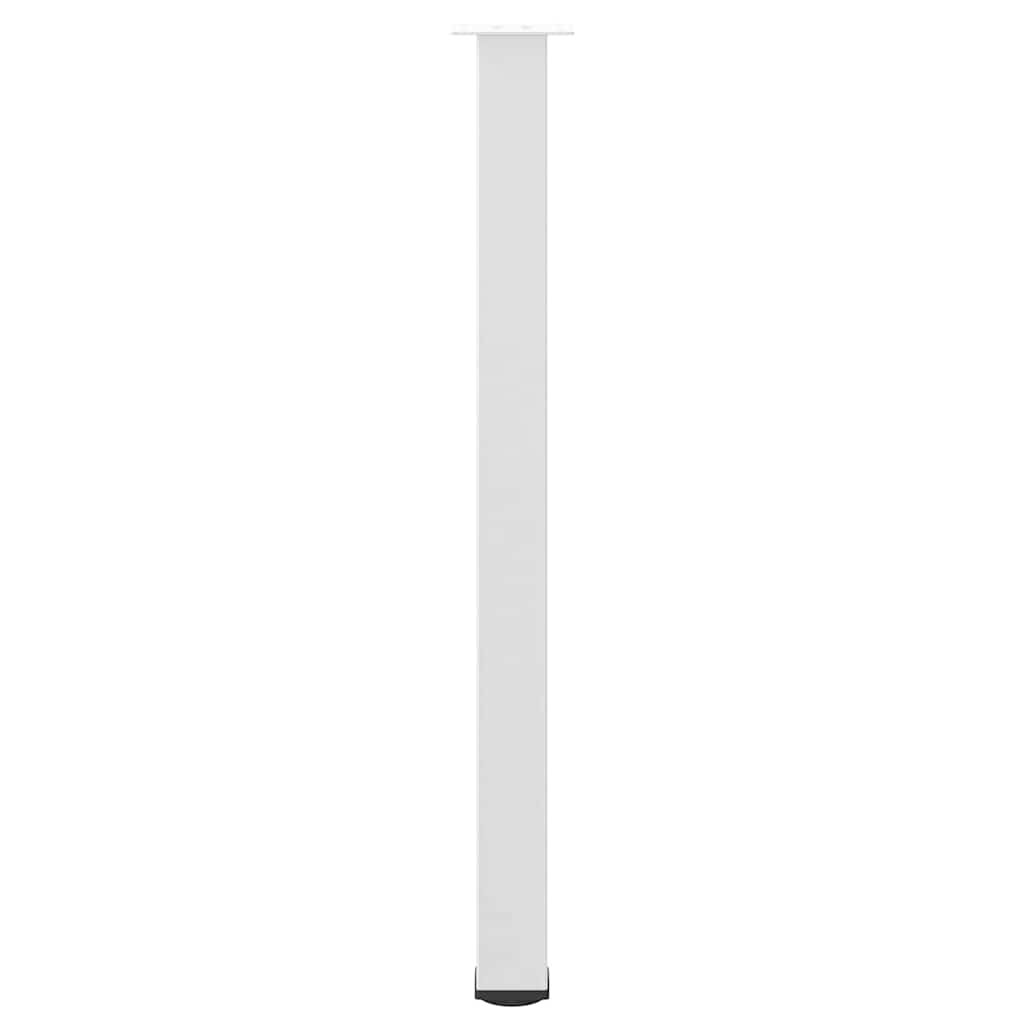 Pés para mesa de bar 4 peças, branco, 110-112 cm, aço