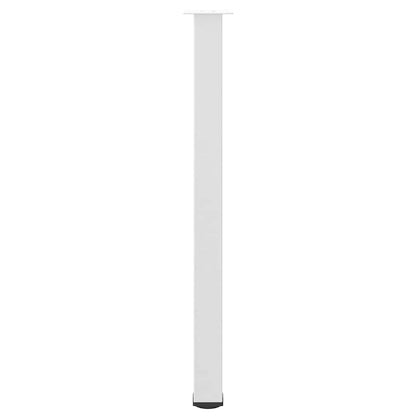 Pés para mesa de bar 4 peças, branco, 110-112 cm, aço