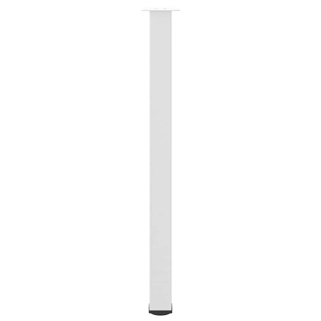 Pés para mesa de bar 4 peças, branco, 110-112 cm, aço
