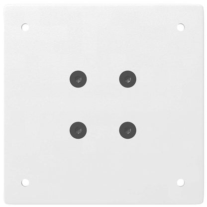 Pés para mesa de bar 4 peças, branco, 110-112 cm, aço