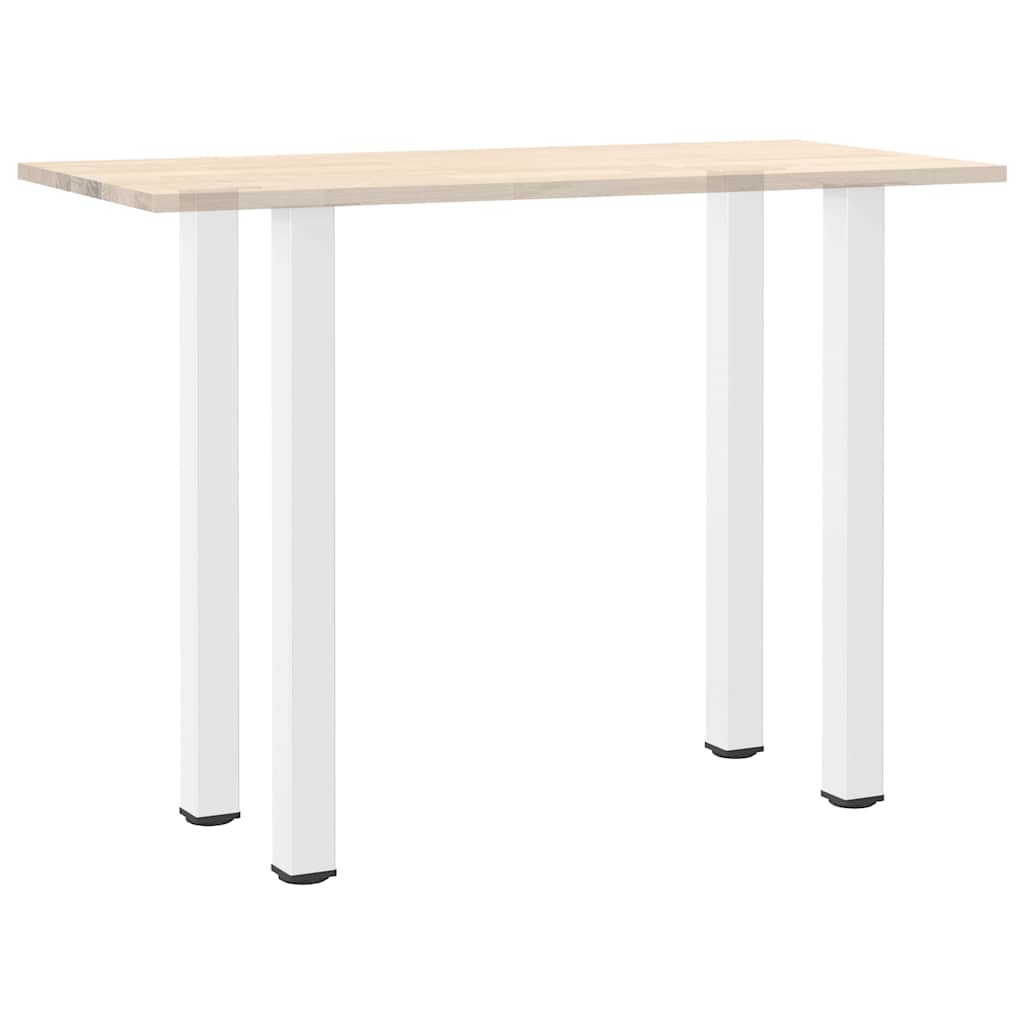 Pés para mesa de bar 4 peças, branco, 110-112 cm, aço