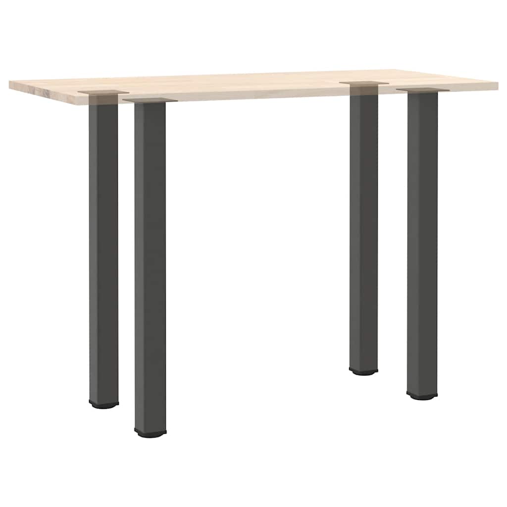Pés para mesa de bar 4 peças antracite 110-112 cm aço