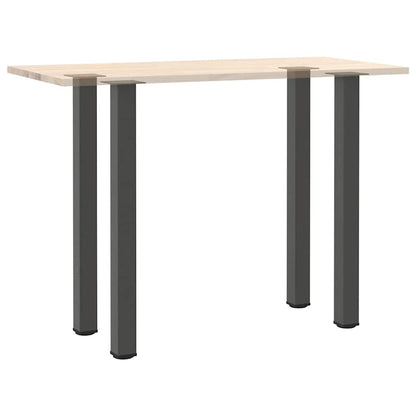 Pés para mesa de bar 4 peças antracite 110-112 cm aço