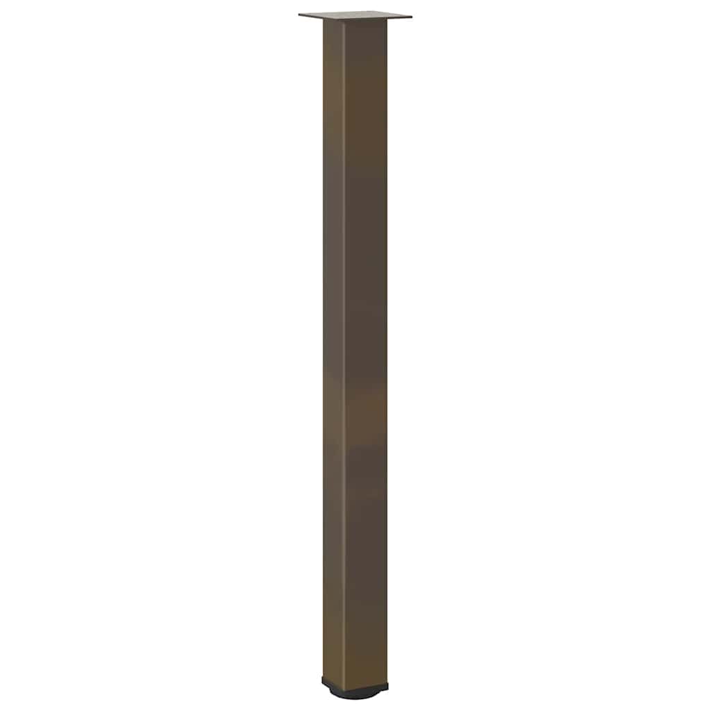 Pés para mesa de bar 4 peças aço natural 110-112 cm aço