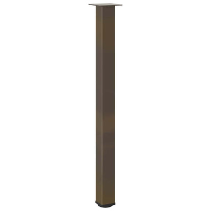 Pés para mesa de bar 4 peças aço natural 110-112 cm aço