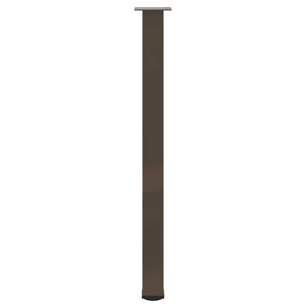 Pés para mesa de bar 4 peças aço natural 110-112 cm aço