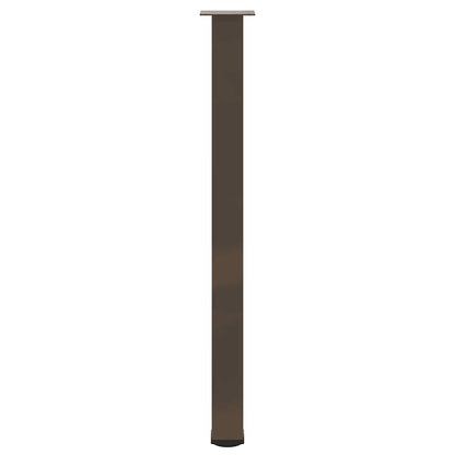 Pés para mesa de bar 4 peças aço natural 110-112 cm aço