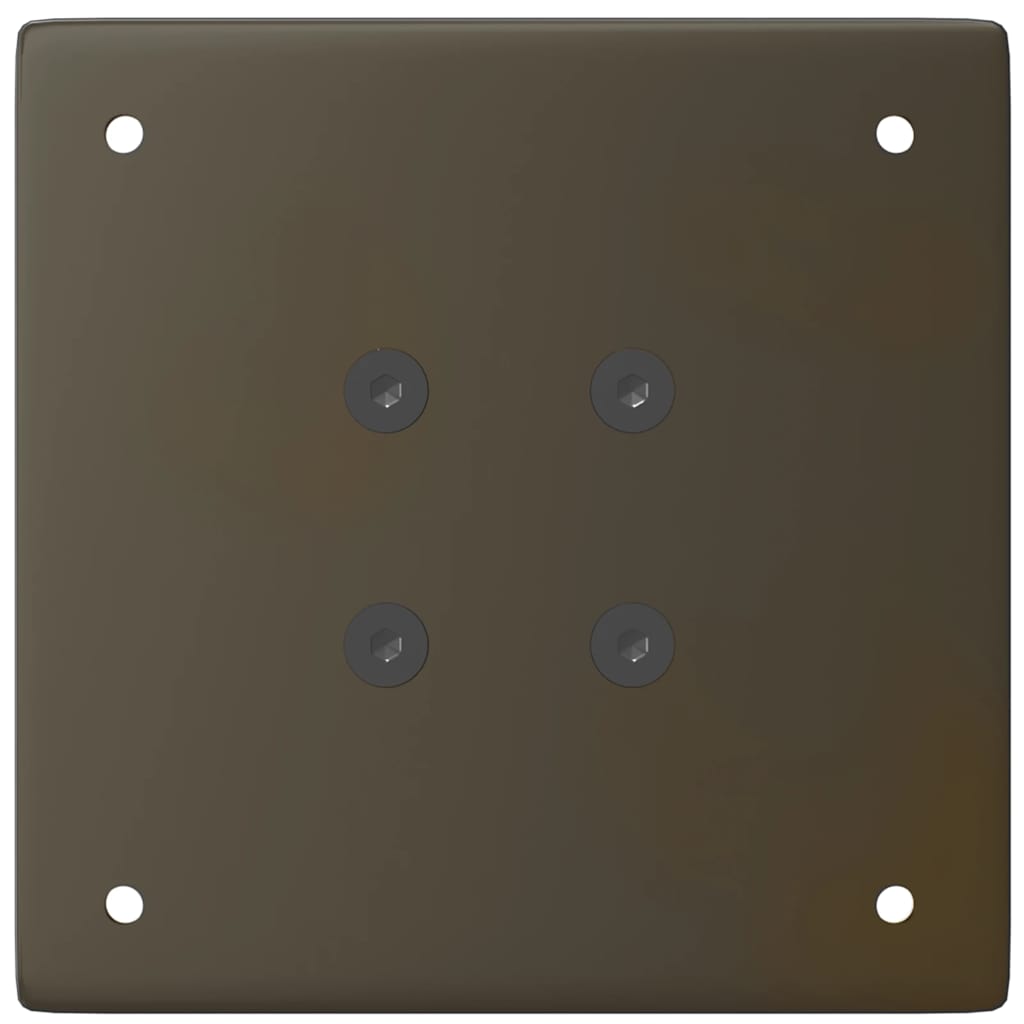 Pés para mesa de bar 4 peças aço natural 110-112 cm aço
