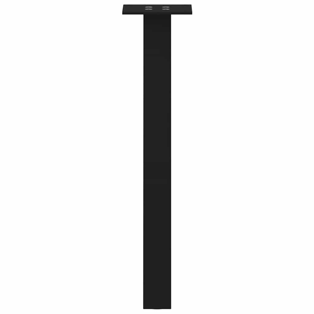 Pés para mesa de centro 4 peças, preto, 30 cm, aço