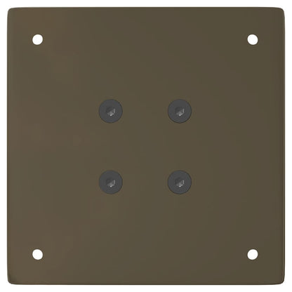 Pés para mesa de centro 4 peças aço natural 30 cm aço