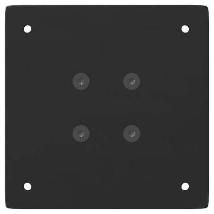 Pés para mesa de centro 4 peças, preto, 42 cm, aço