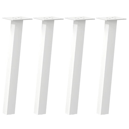 Pés para mesa de centro 4 peças, branco, 42 cm, aço