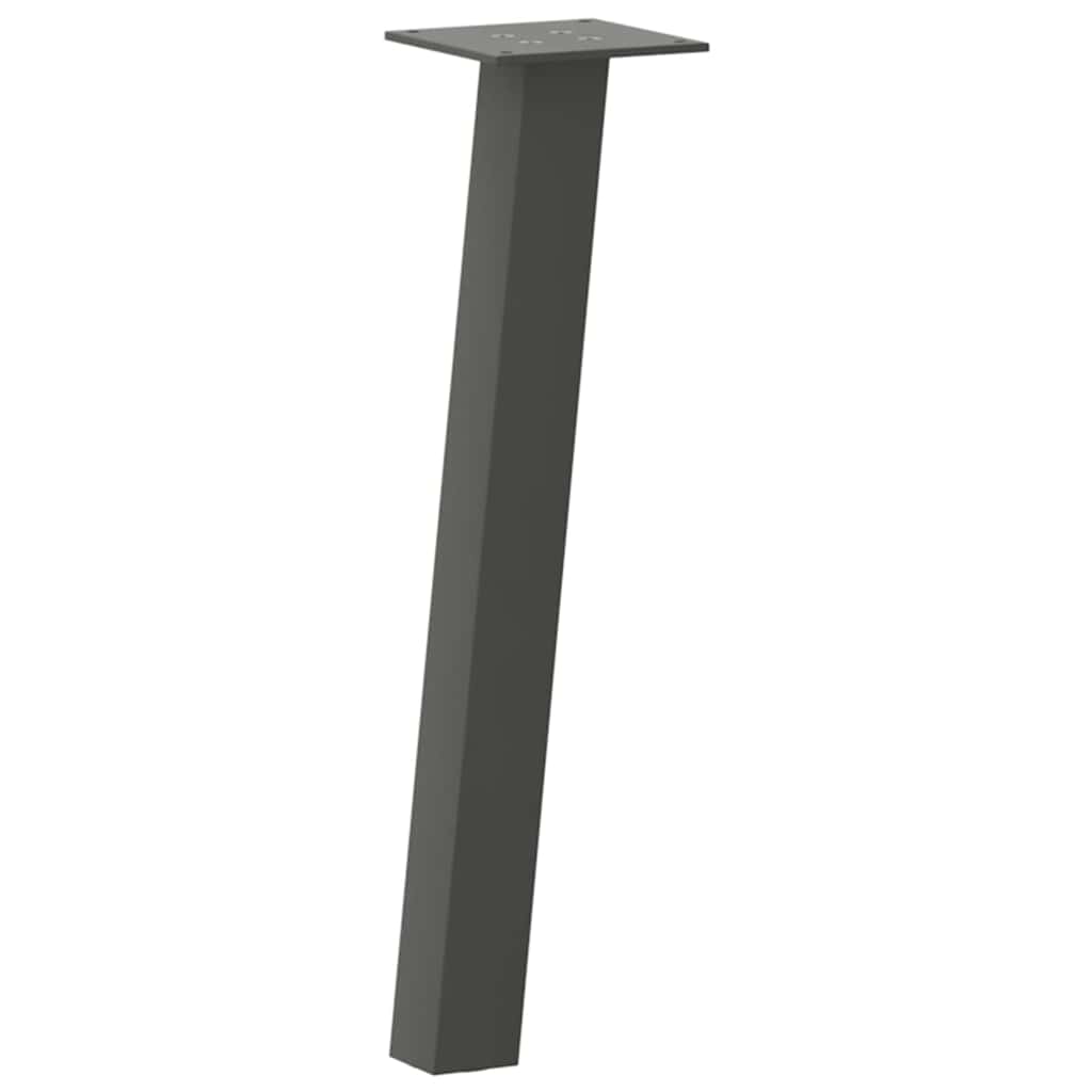 Pés para mesa de centro 4 peças antracite 42 cm aço