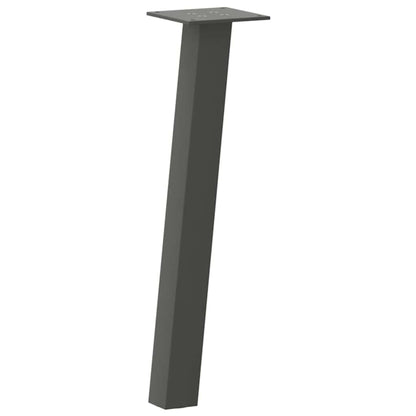 Pés para mesa de centro 4 peças antracite 42 cm aço