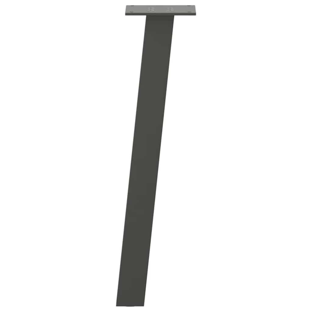Pés para mesa de centro 4 peças antracite 42 cm aço