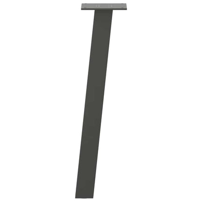 Pés para mesa de centro 4 peças antracite 42 cm aço