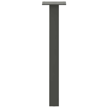 Pés para mesa de centro 4 peças antracite 42 cm aço