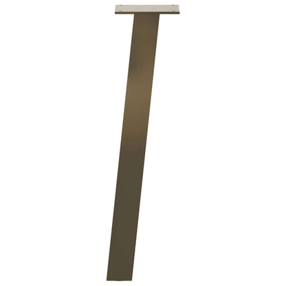 Pés para mesa de centro 4 peças aço natural 42 cm aço