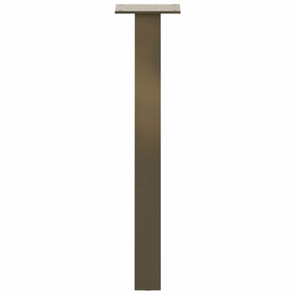 Pés para mesa de centro 4 peças aço natural 42 cm aço