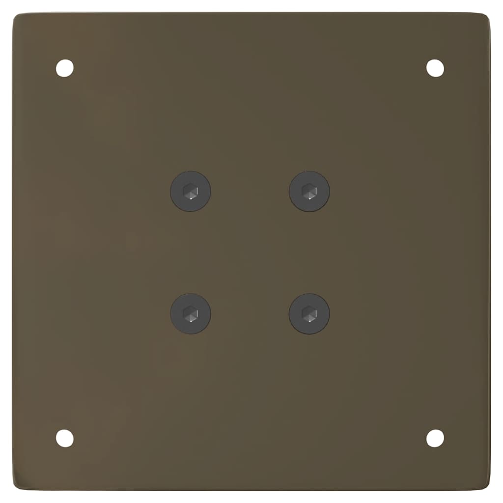 Pés para mesa de centro 4 peças aço natural 42 cm aço
