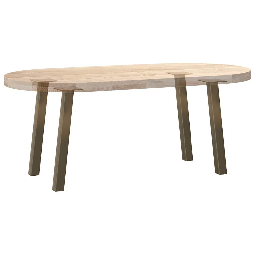 Pés para mesa de centro 4 peças aço natural 42 cm aço