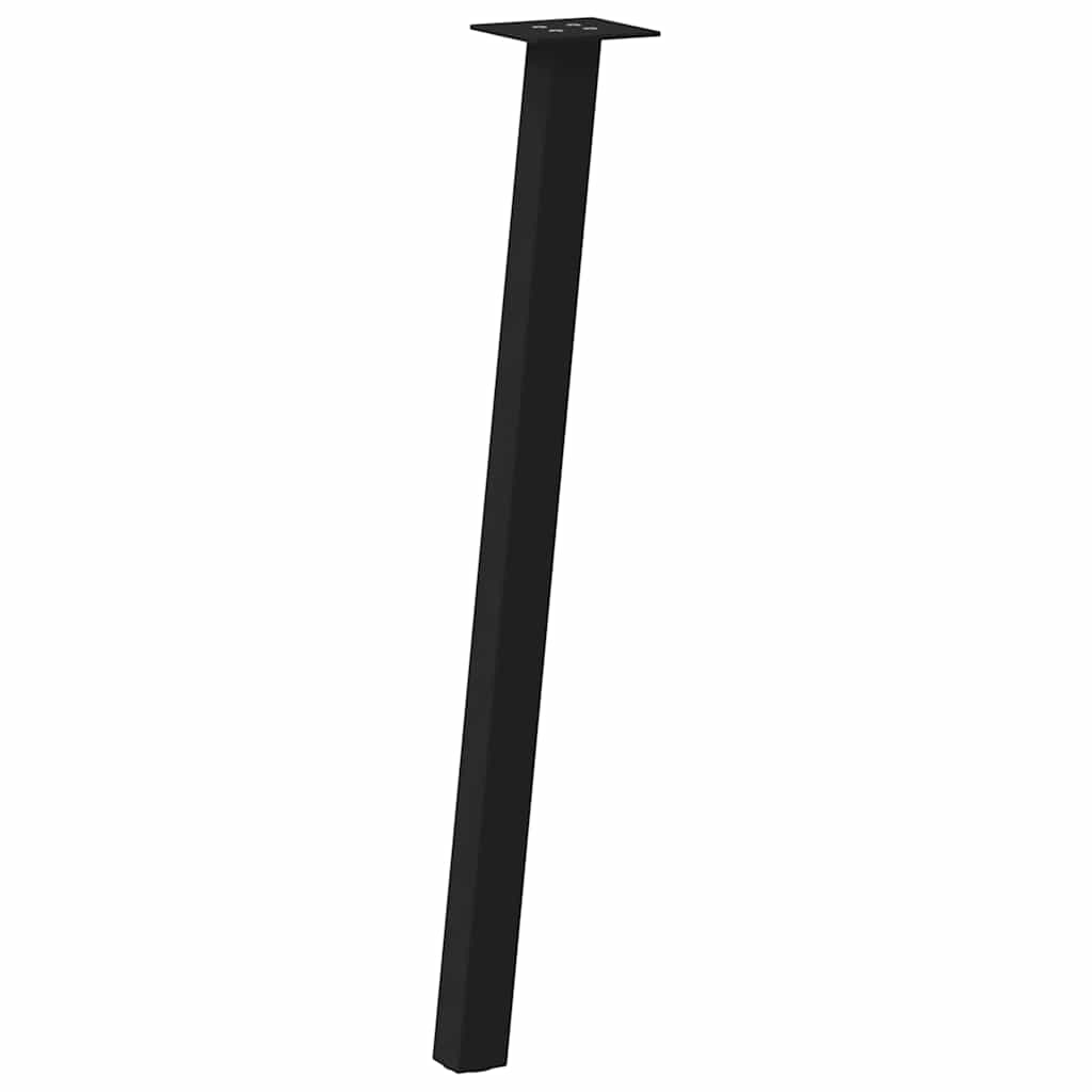 Pés de mesa de console 4 peças, preto, 72 cm, aço