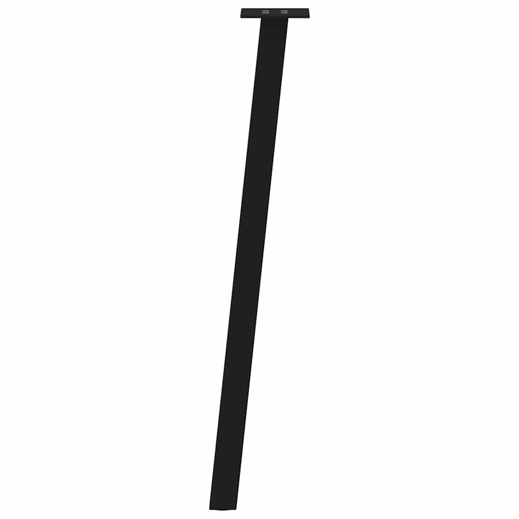 Pés de mesa de console 4 peças, preto, 72 cm, aço