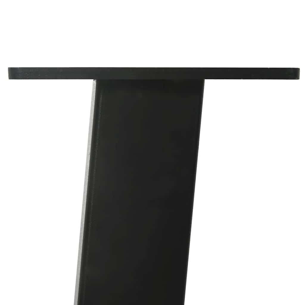 Pés de mesa de console 4 peças, preto, 72 cm, aço