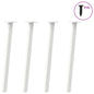 Pés de mesa de console 4 peças, branco, 72 cm, aço