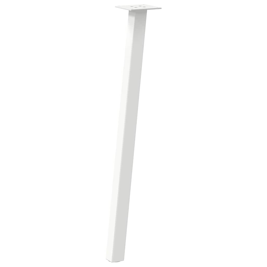 Pés de mesa de console 4 peças, branco, 72 cm, aço