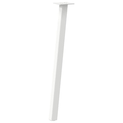 Pés de mesa de console 4 peças, branco, 72 cm, aço