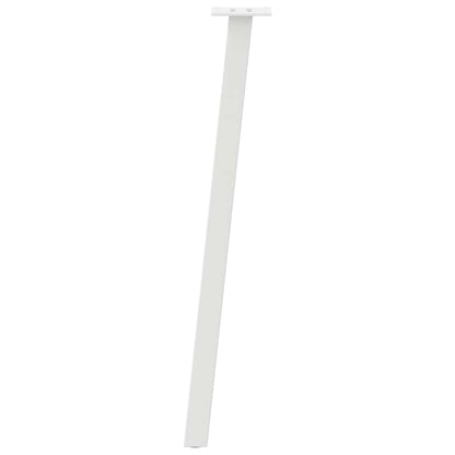 Pés de mesa de console 4 peças, branco, 72 cm, aço