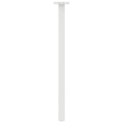 Pés de mesa de console 4 peças, branco, 72 cm, aço
