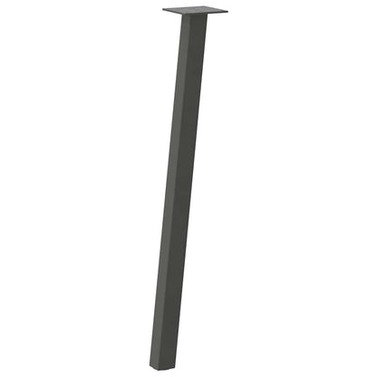 Pés de mesa de console 4 peças antracite 72 cm aço