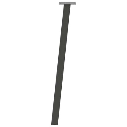 Pés de mesa de console 4 peças antracite 72 cm aço