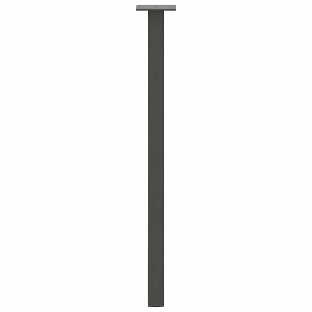 Pés de mesa de console 4 peças antracite 72 cm aço