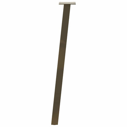Pés de mesa de console 4 peças aço natural 72 cm aço