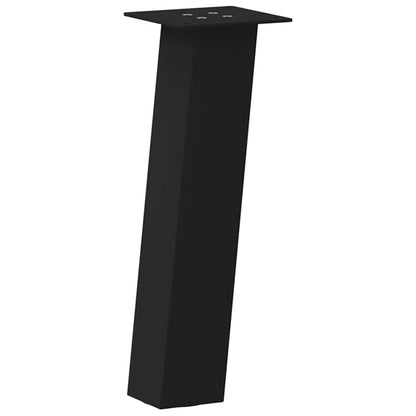 Pés para mesa de centro 4 peças, preto, 30 cm, aço