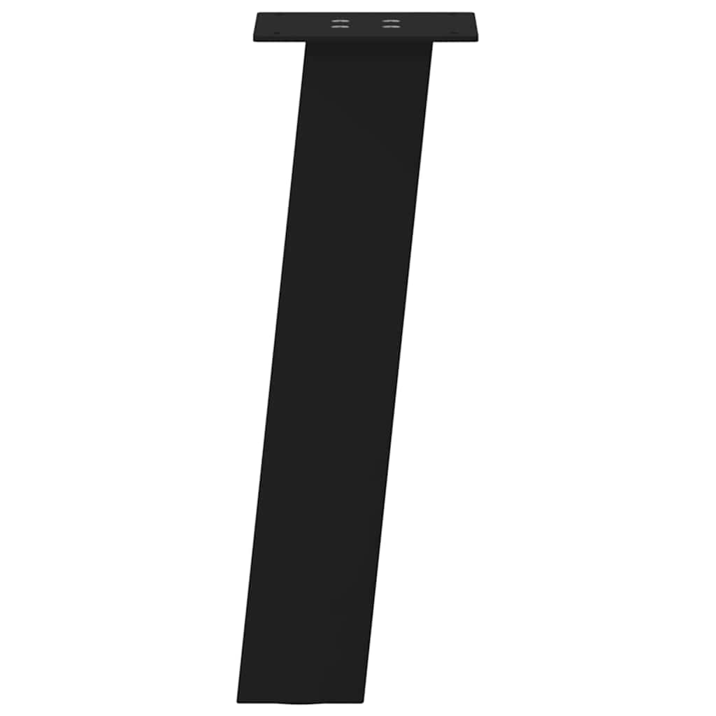 Pés para mesa de centro 4 peças, preto, 30 cm, aço