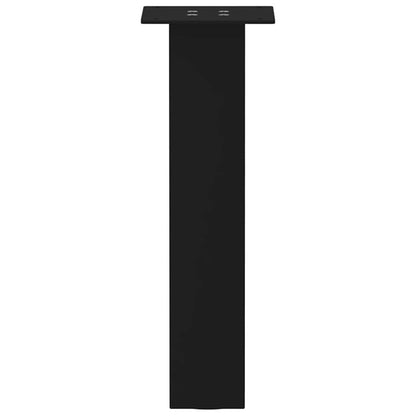 Pés para mesa de centro 4 peças, preto, 30 cm, aço