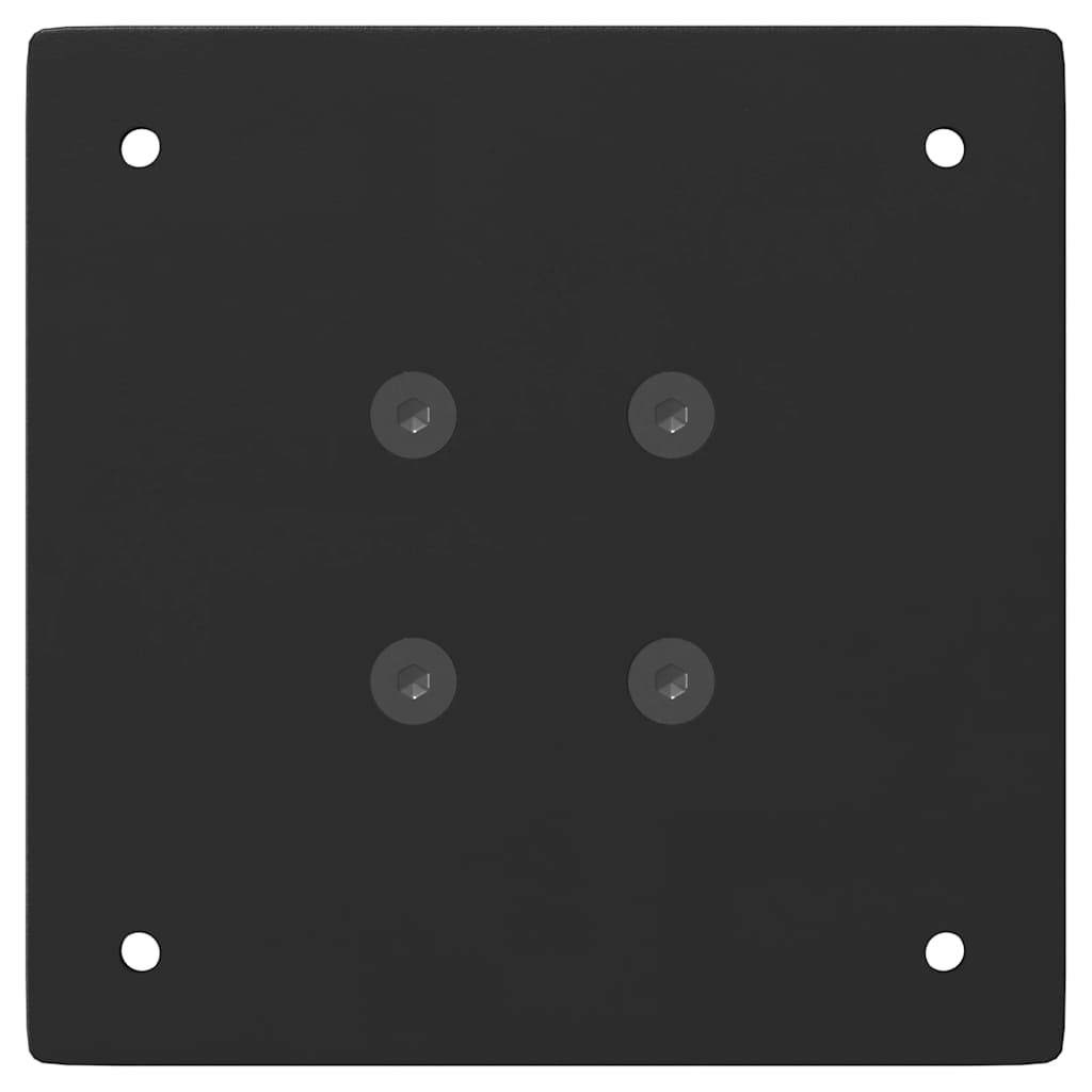 Pés para mesa de centro 4 peças, preto, 30 cm, aço
