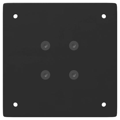 Pés para mesa de centro 4 peças, preto, 30 cm, aço