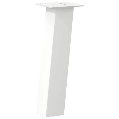 Pés para mesa de centro 4 peças, branco, 30 cm, aço