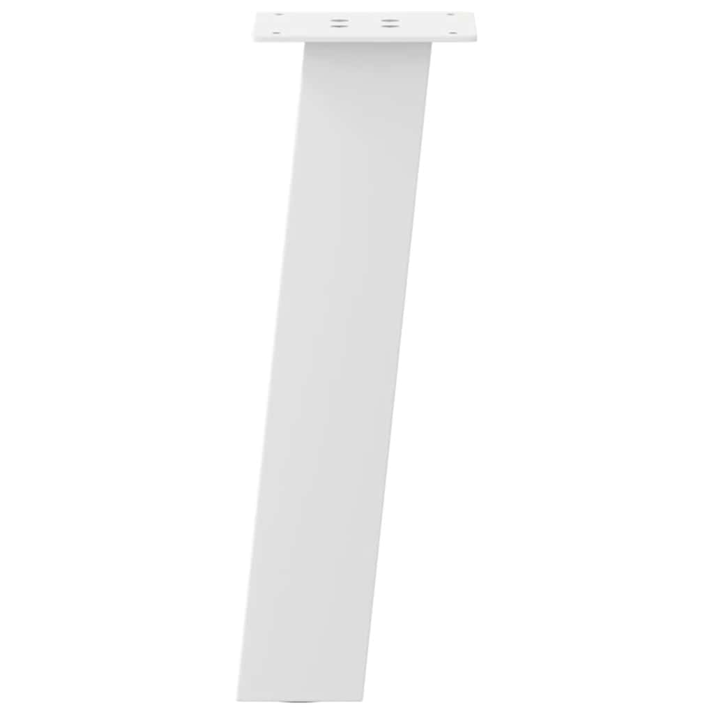 Pés para mesa de centro 4 peças, branco, 30 cm, aço