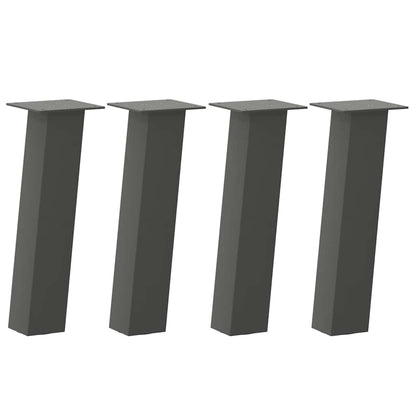 Pés para mesa de centro 4 peças antracite 30 cm aço
