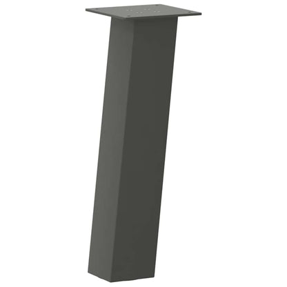 Pés para mesa de centro 4 peças antracite 30 cm aço