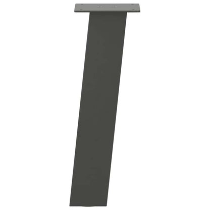 Pés para mesa de centro 4 peças antracite 30 cm aço