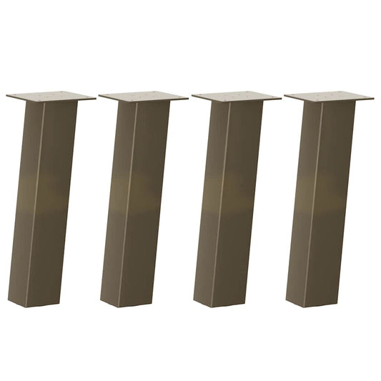 Pés para mesa de centro 4 peças aço natural 30 cm aço